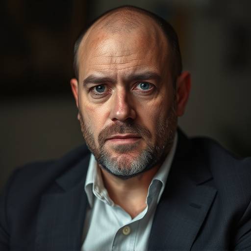 Ritratto di Roberto Saviano durante un'intervista